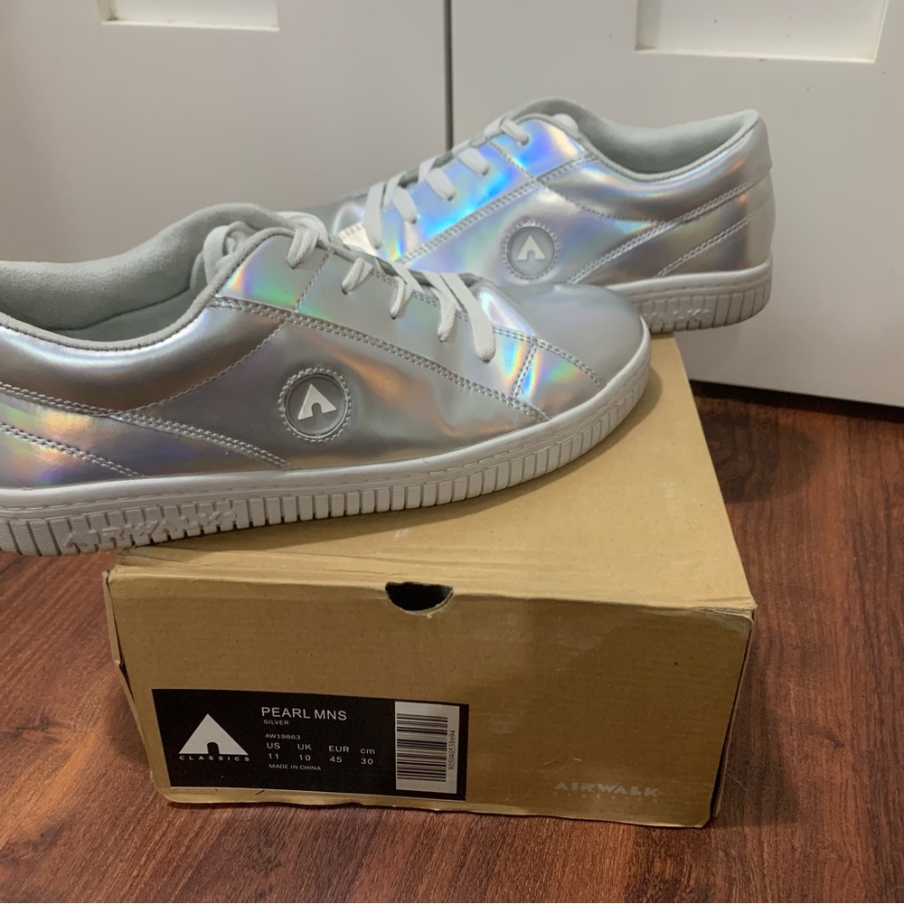 Airwalk Silver Holographic Sneakers
